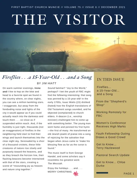 The Visitor, December 2021, cover